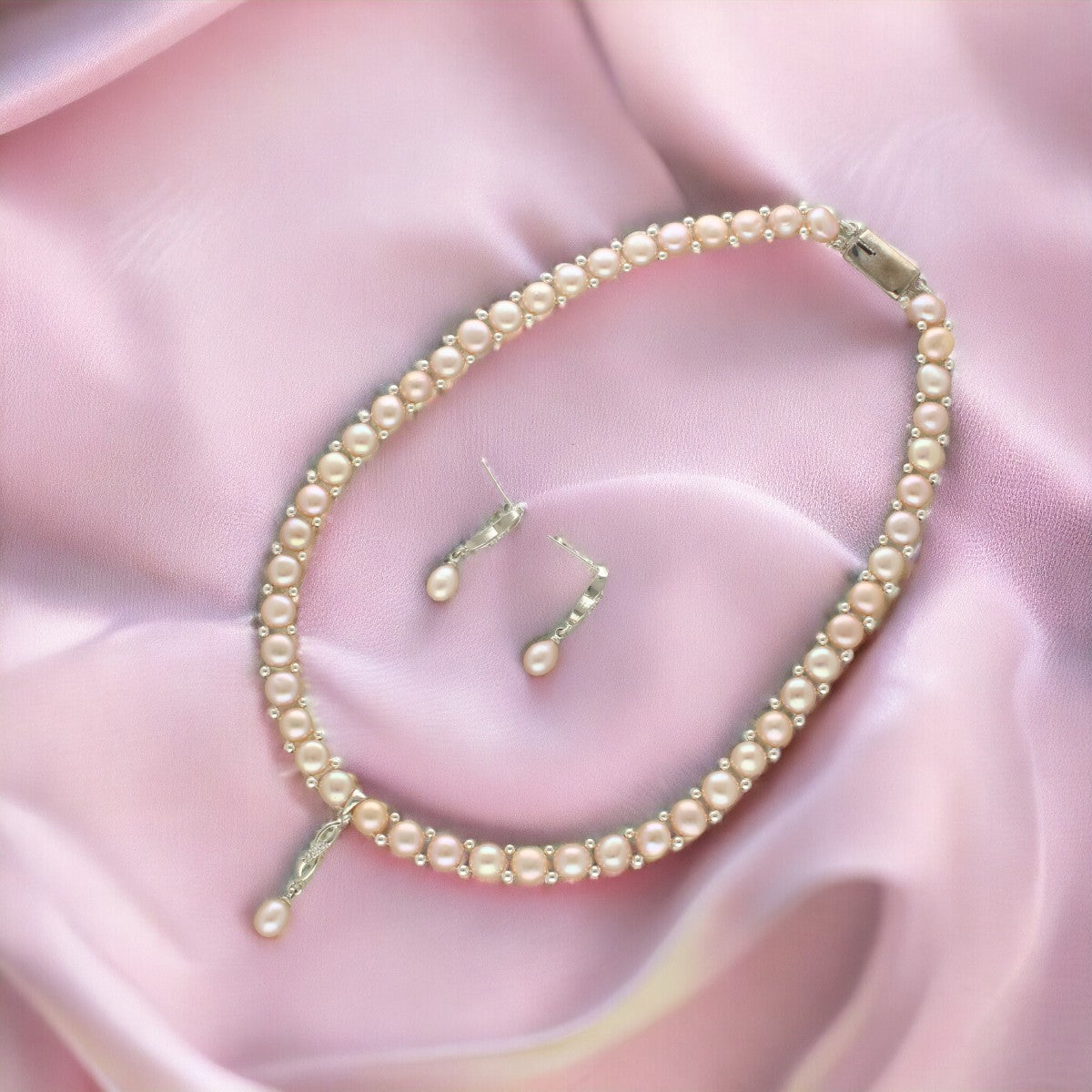 J Pearls Fenny 1 Line Pearl Necklace - Distacart