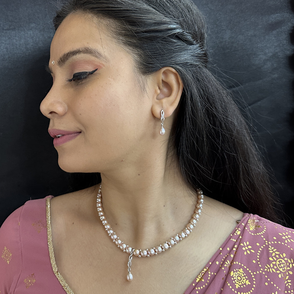 J Pearls Fenny 1 Line Pearl Necklace - Distacart