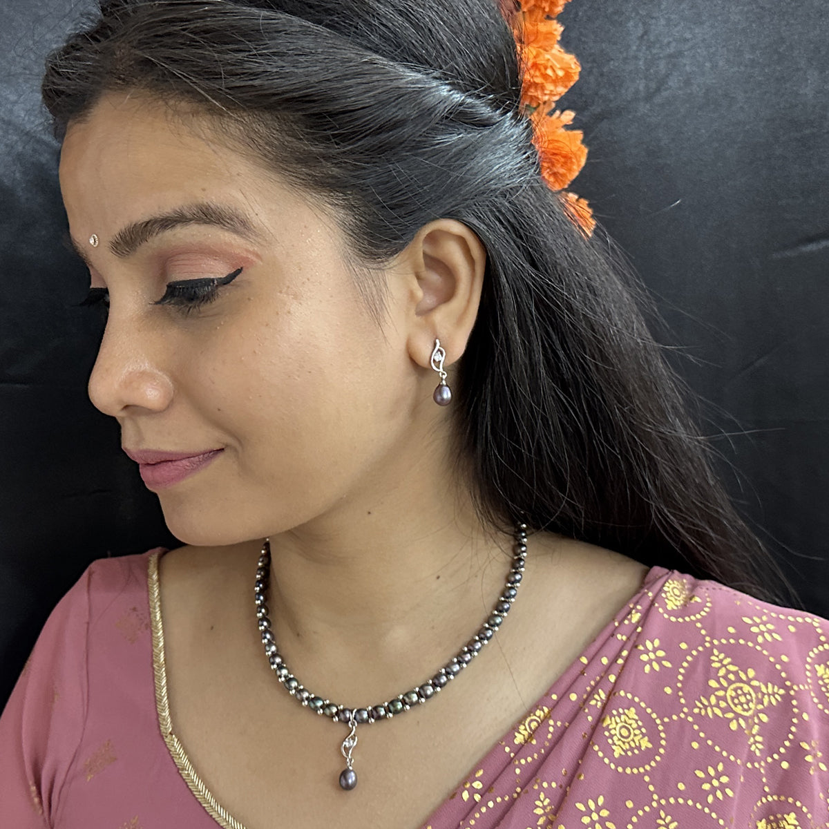 J Pearls Fancy 1 Line Pearl Necklace - Distacart