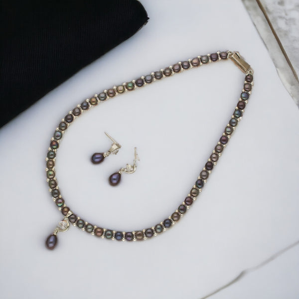 J Pearls Isha 1 Line Pearl Necklace - Distacart