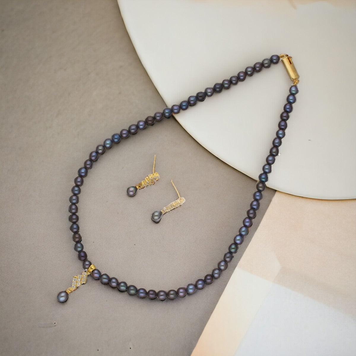 J Pearls Lopa 1 Line Pearl Necklace - Distacart