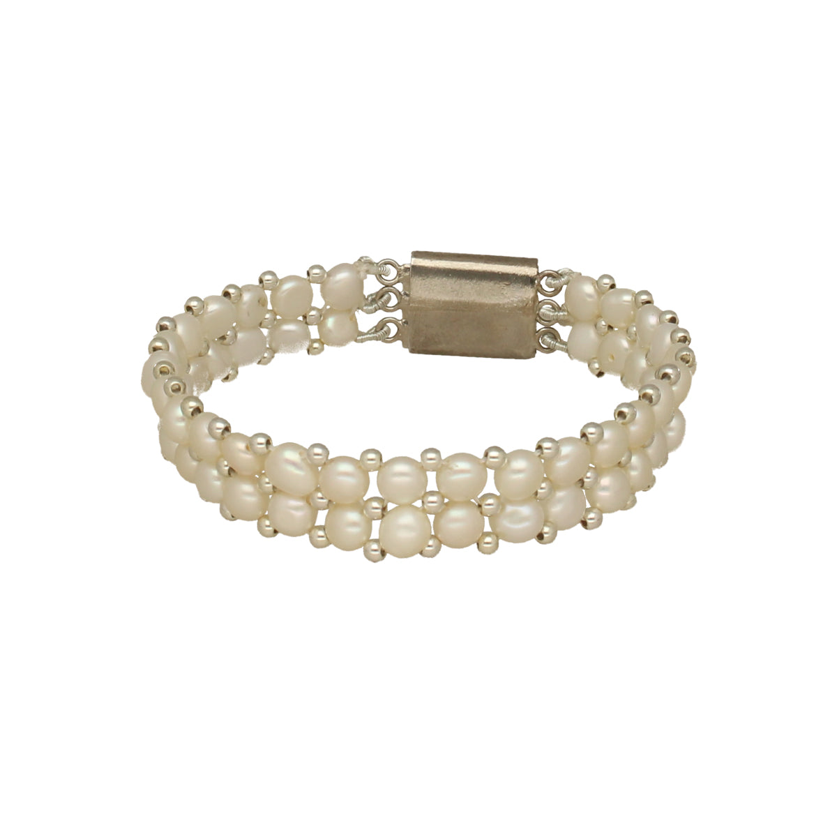 J Pearls Marvelous 2 Lines Pearl Bracelet - Distacart