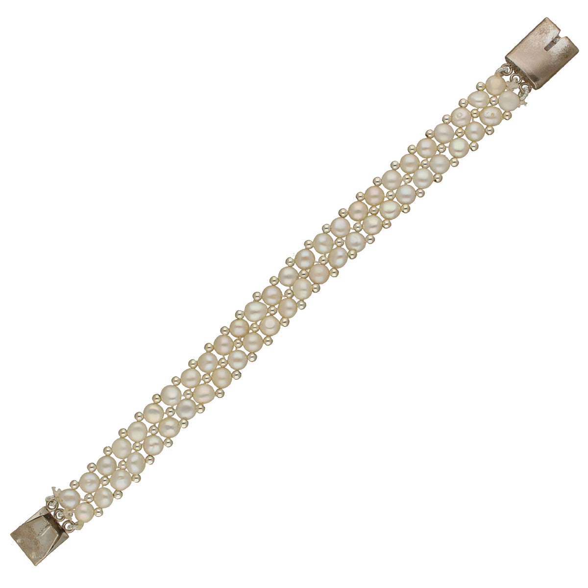 J Pearls Marvelous 2 Lines Pearl Bracelet - Distacart