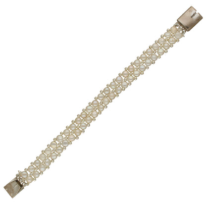 J Pearls Marvelous 2 Lines Pearl Bracelet - Distacart