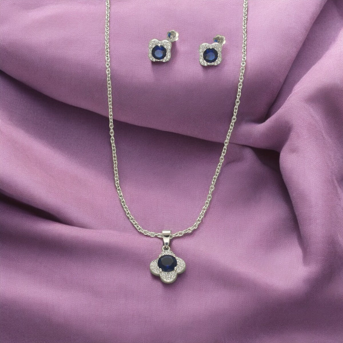 J Pearls Minimalist 925 Silver Pendant Set - Distacart