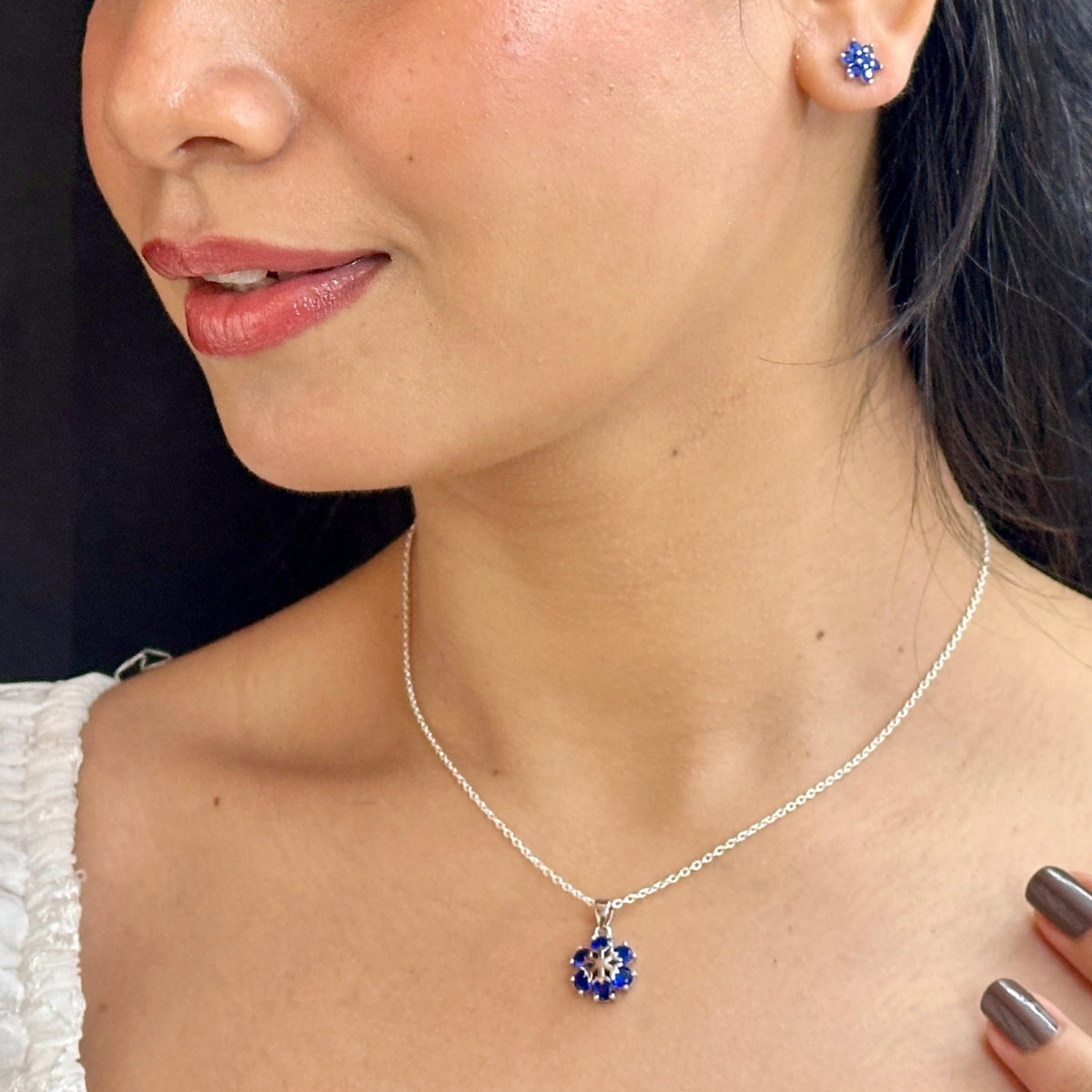 J Pearls Trendy 925 Silver Pendant Set - Distacart