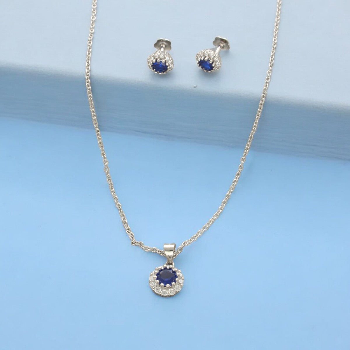 J Pearls Classic 925 Silver Pendant Set - Distacart