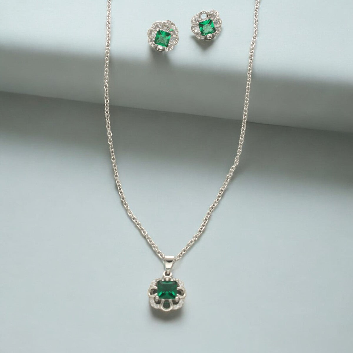 J Pearls Luxury 925 Sterling Silver Pendant Set - Distacart