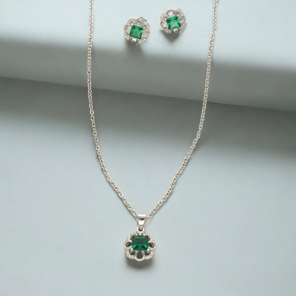 J Pearls Luxury 925 Sterling Silver Pendant Set - Distacart