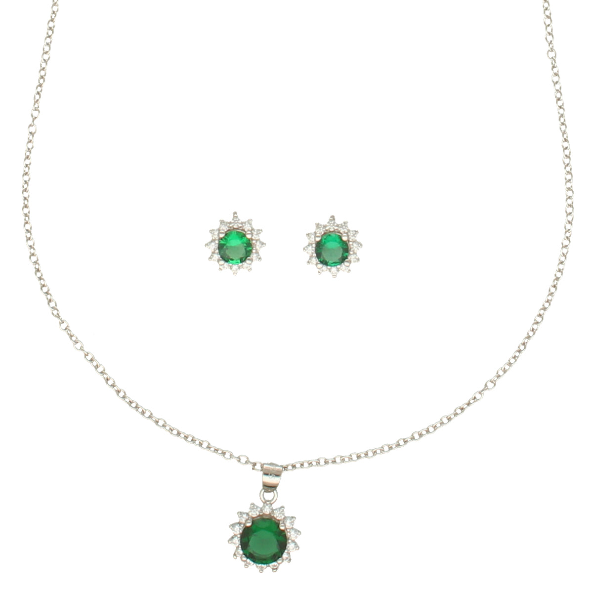 J Pearls Contemporary 925 Silver Pendant Set - Distacart