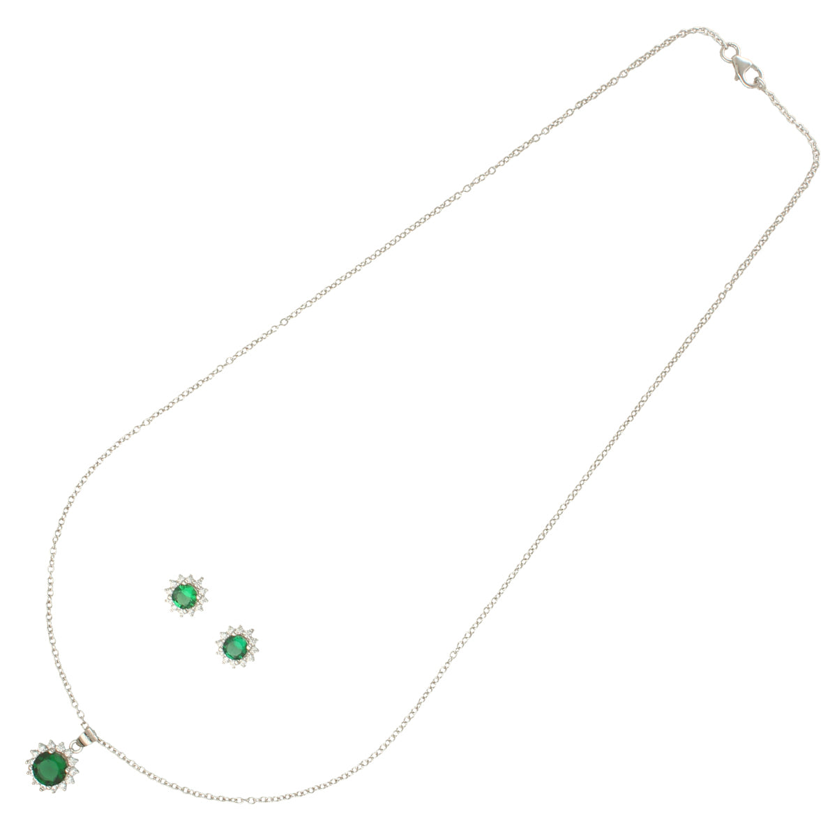 J Pearls Contemporary 925 Silver Pendant Set - Distacart