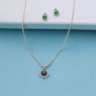 J Pearls Contemporary 925 Silver Pendant Set - Distacart