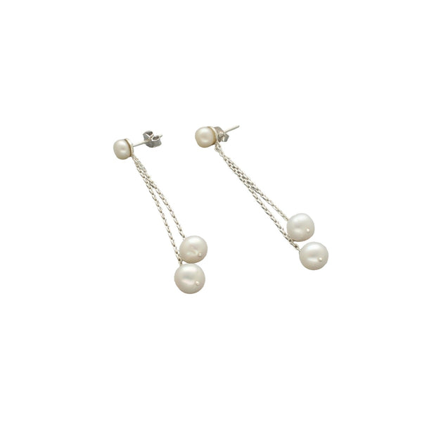 J Pearls Trendy 925 Silver Earrings - Distacart