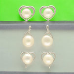 Thumbnail for J Pearls Liora Pearl Earrings Pack 3 - Distacart