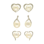 Thumbnail for J Pearls Liora Pearl Earrings Pack 3 - Distacart