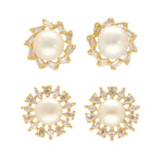 Thumbnail for J Pearls Caralin Pearl Earrings Pack 2 - Distacart