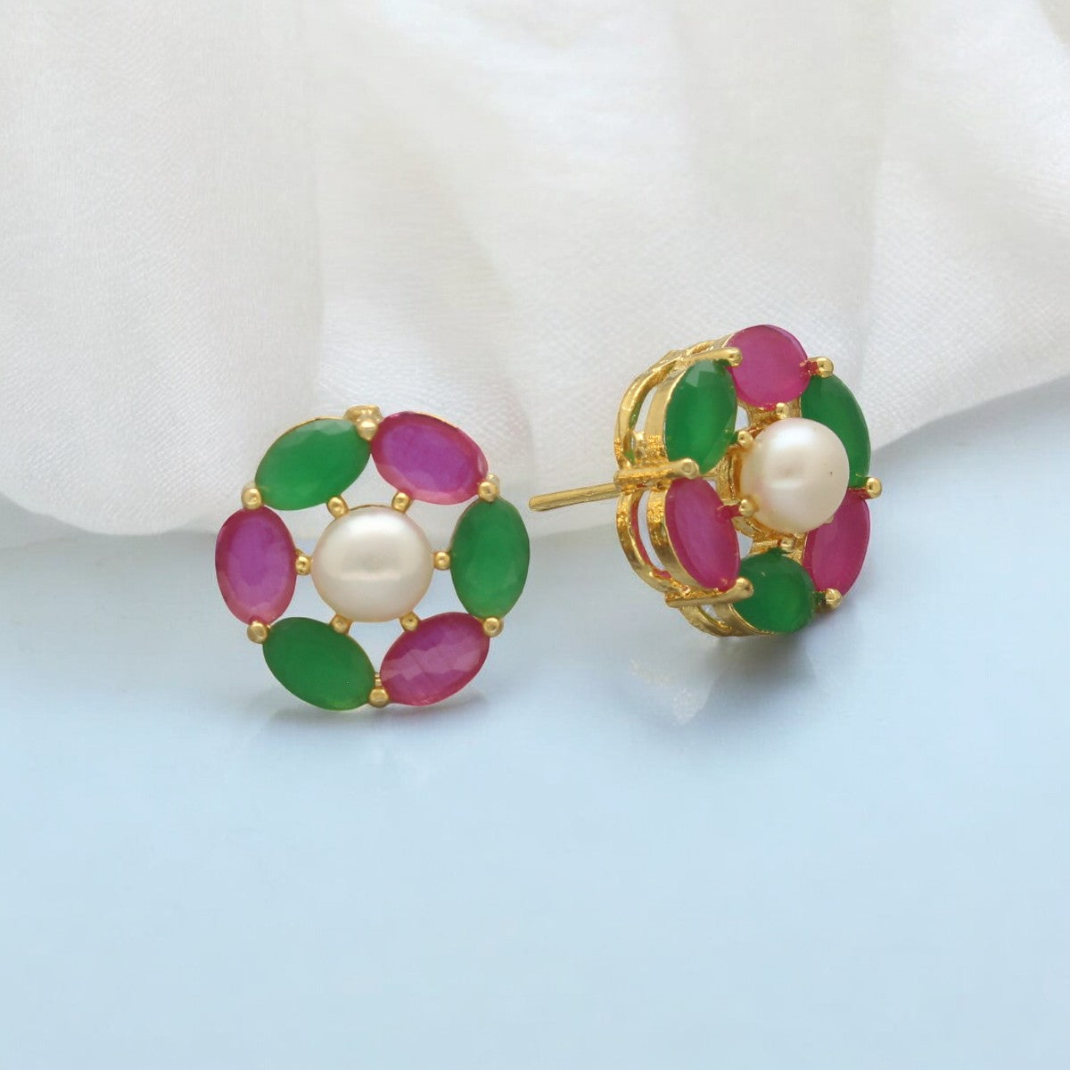 J Pearls Gia Pearl Earrings Pack 2 - Distacart