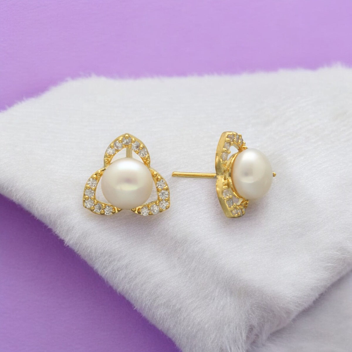 J Pearls Tanay Pearl Earrings Pack 4 - Distacart