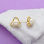 Thumbnail for J Pearls Tanay Pearl Earrings Pack 4 - Distacart