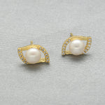 Thumbnail for J Pearls Tanay Pearl Earrings Pack 4 - Distacart