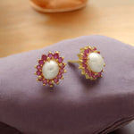 Thumbnail for J Pearls Lubov Pearl Earrings Pack 4 - Distacart