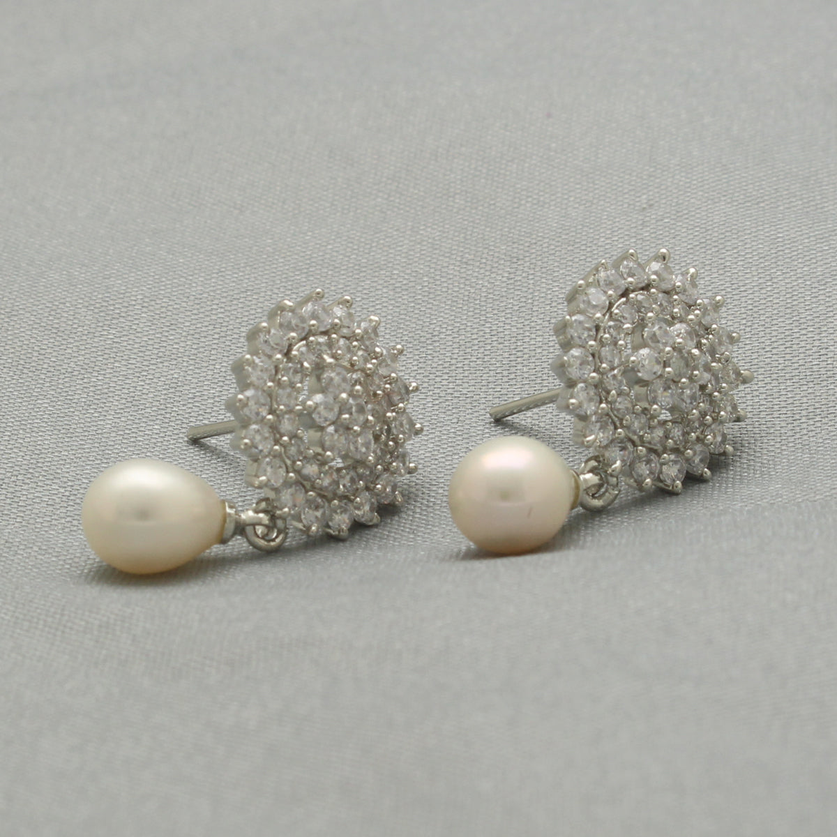 J Pearls Esita Pearl Earrings Pack 2 - Distacart