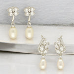 Thumbnail for J Pearls Hansa Pearl Earrings Pack 2 - Distacart