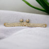 J Pearls Zivah 3 Lines Pearl Choker Set - Distacart
