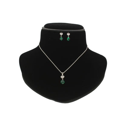J Pearls Luvya 925 Silver Pendant Set - Distacart