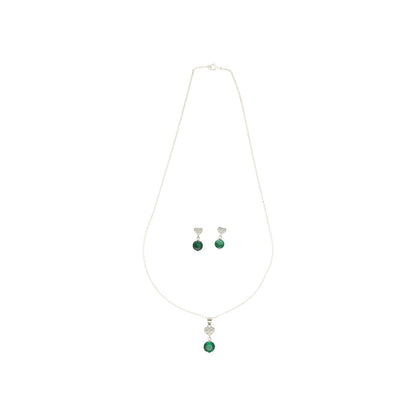 J Pearls Luvya 925 Silver Pendant Set - Distacart