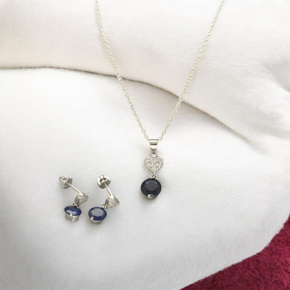 J Pearls Clara 925 Silver Pendant Set - Distacart