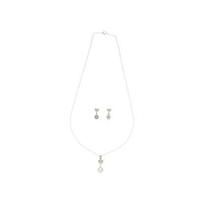 J Pearls Adora 925 Silver Pendant Set - Distacart