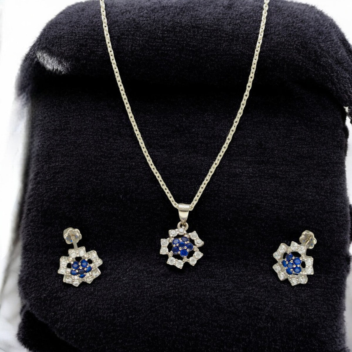 J Pearls Divin 925 Silver Pendant Set - Distacart