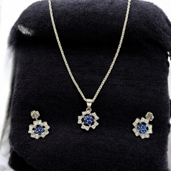 J Pearls Divin 925 Silver Pendant Set - Distacart