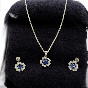 J Pearls Divin 925 Silver Pendant Set - Distacart