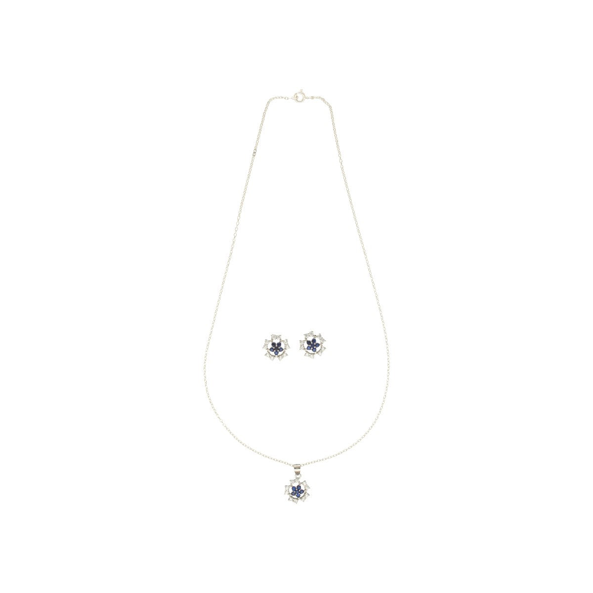 J Pearls Divin 925 Silver Pendant Set - Distacart