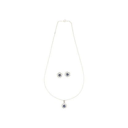 J Pearls Divin 925 Silver Pendant Set - Distacart