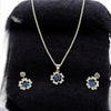 J Pearls Divin 925 Silver Pendant Set - Distacart