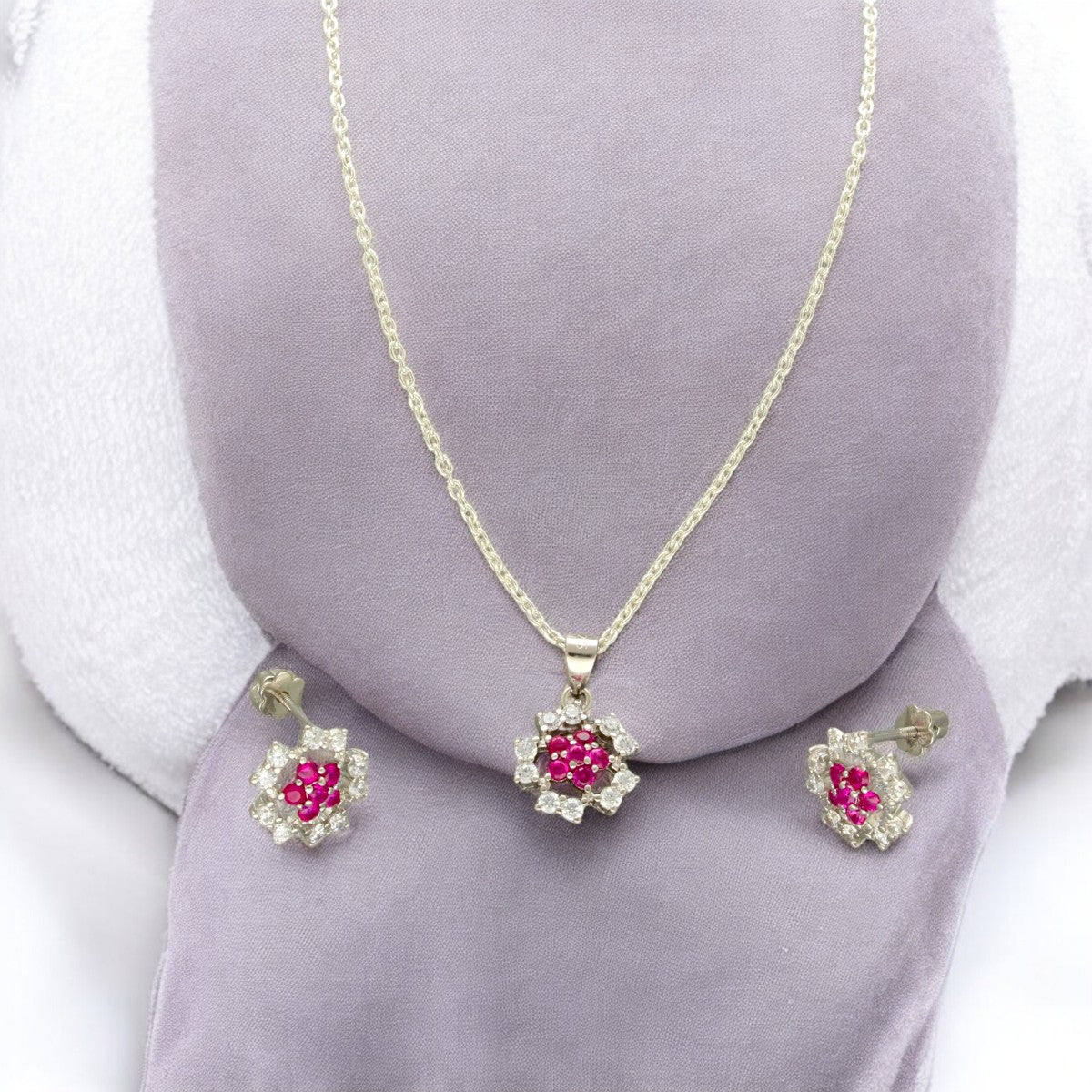 J Pearls Elinor 925 Silver Pendant Set - Distacart