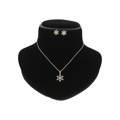 J Pearls Trellis 925 Silver Pendant Set - Distacart