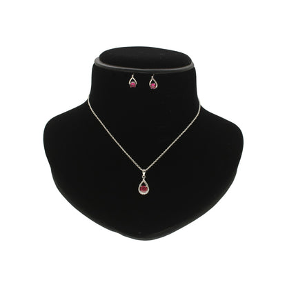 J Pearls Roye 925 Silver Pendant Set - Distacart