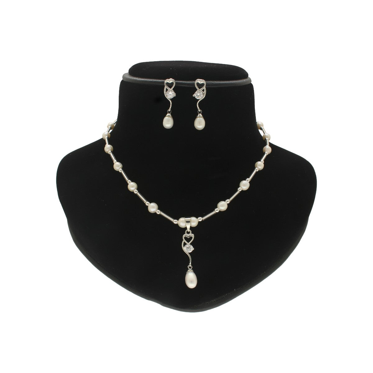 J Pearls Jivika Pearl Pendant Set - Distacart