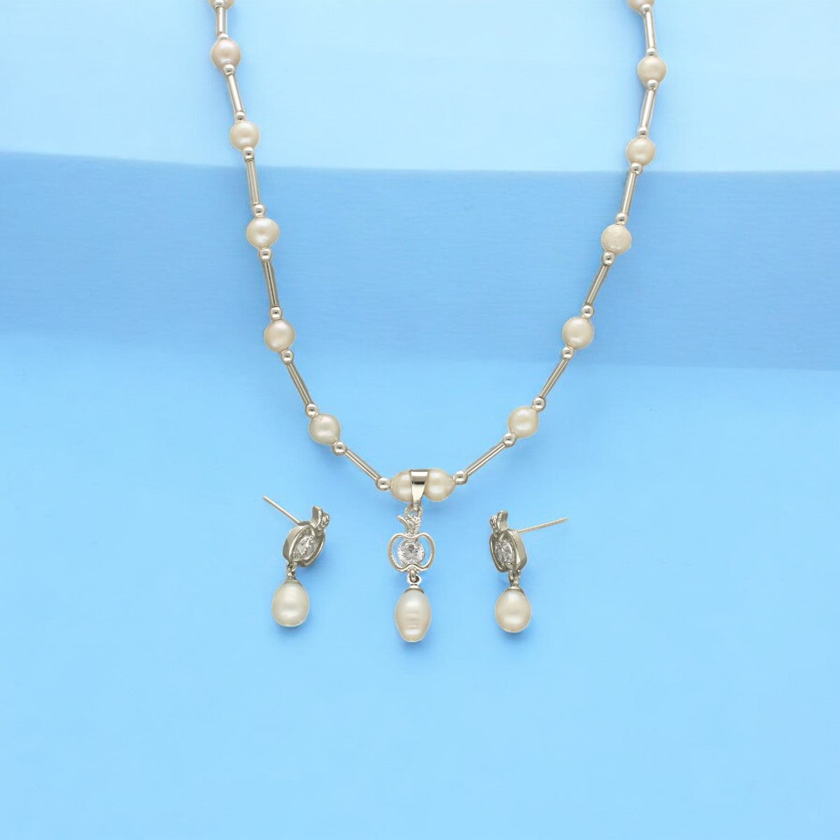J Pearls Percy Pearl Pendant Set - Distacart