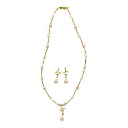 J Pearls Esita Pearl Pendant Set - Distacart