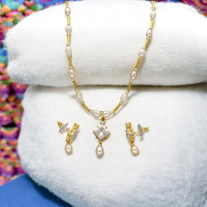 J Pearls Elysian Pearl Pendant Set - Distacart