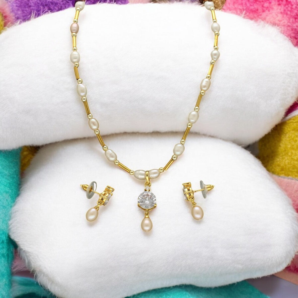 J Pearls Remy Pearl Pendant Set - Distacart