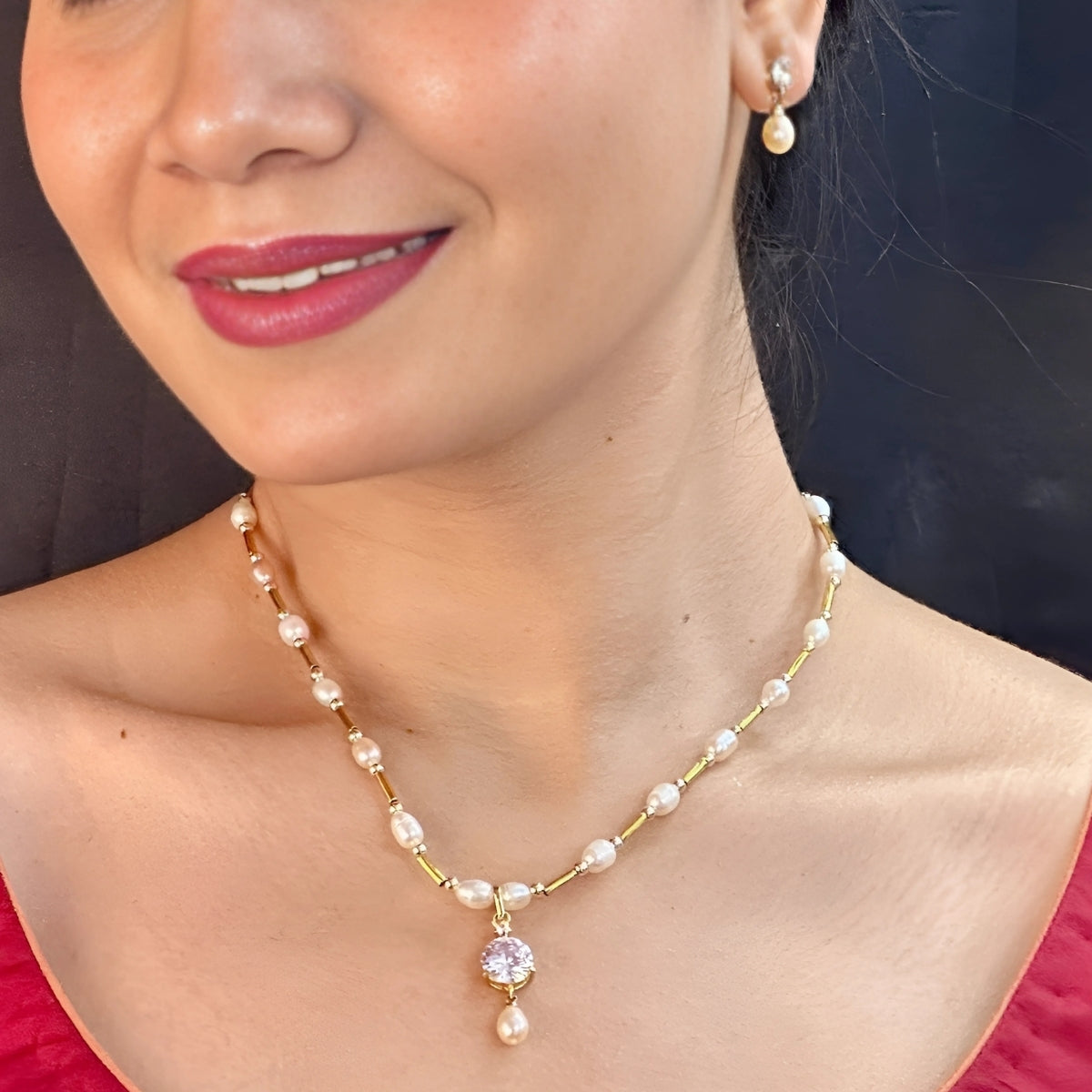 J Pearls Remy Pearl Pendant Set - Distacart