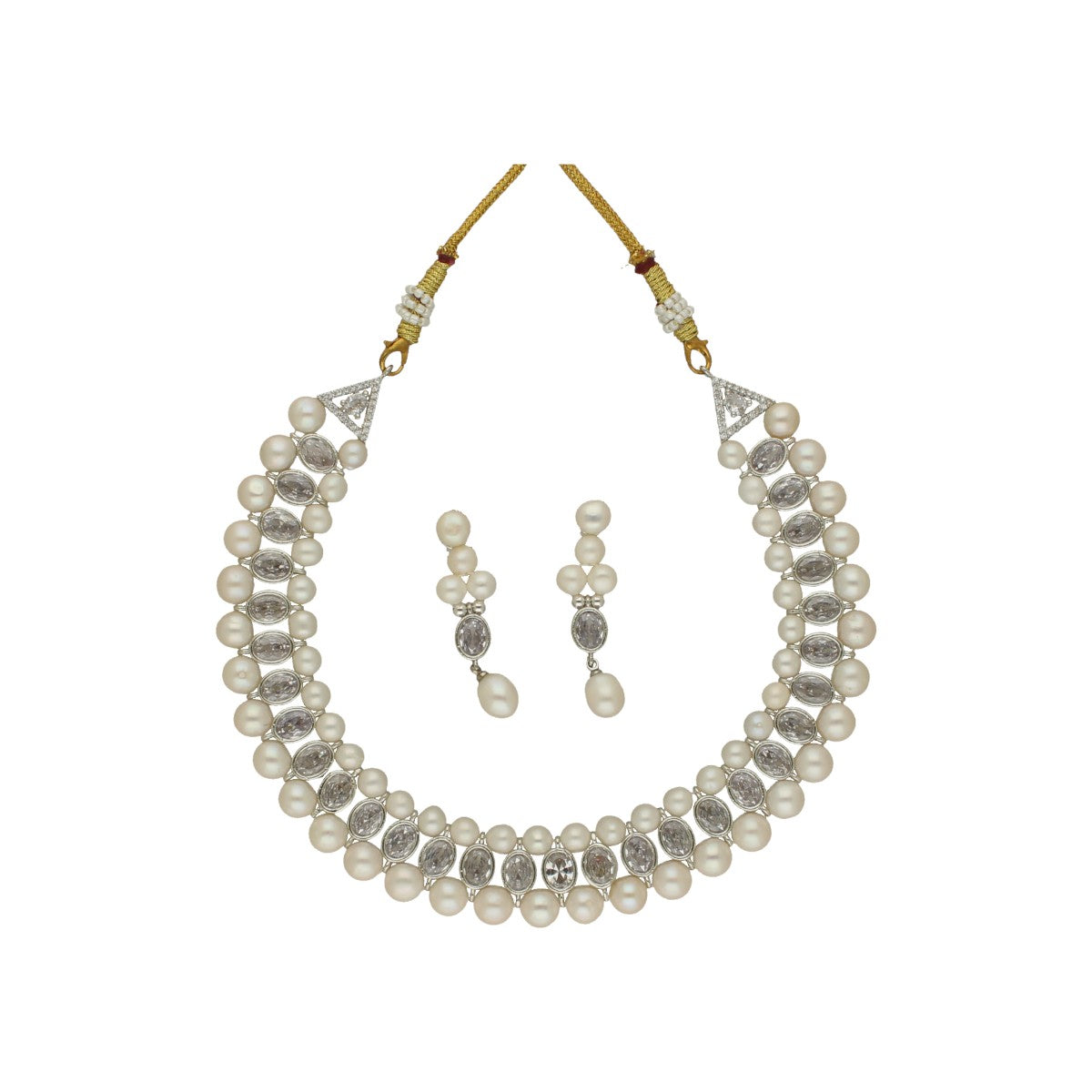 J Pearls Asra Pearl Choker Set - Distacart