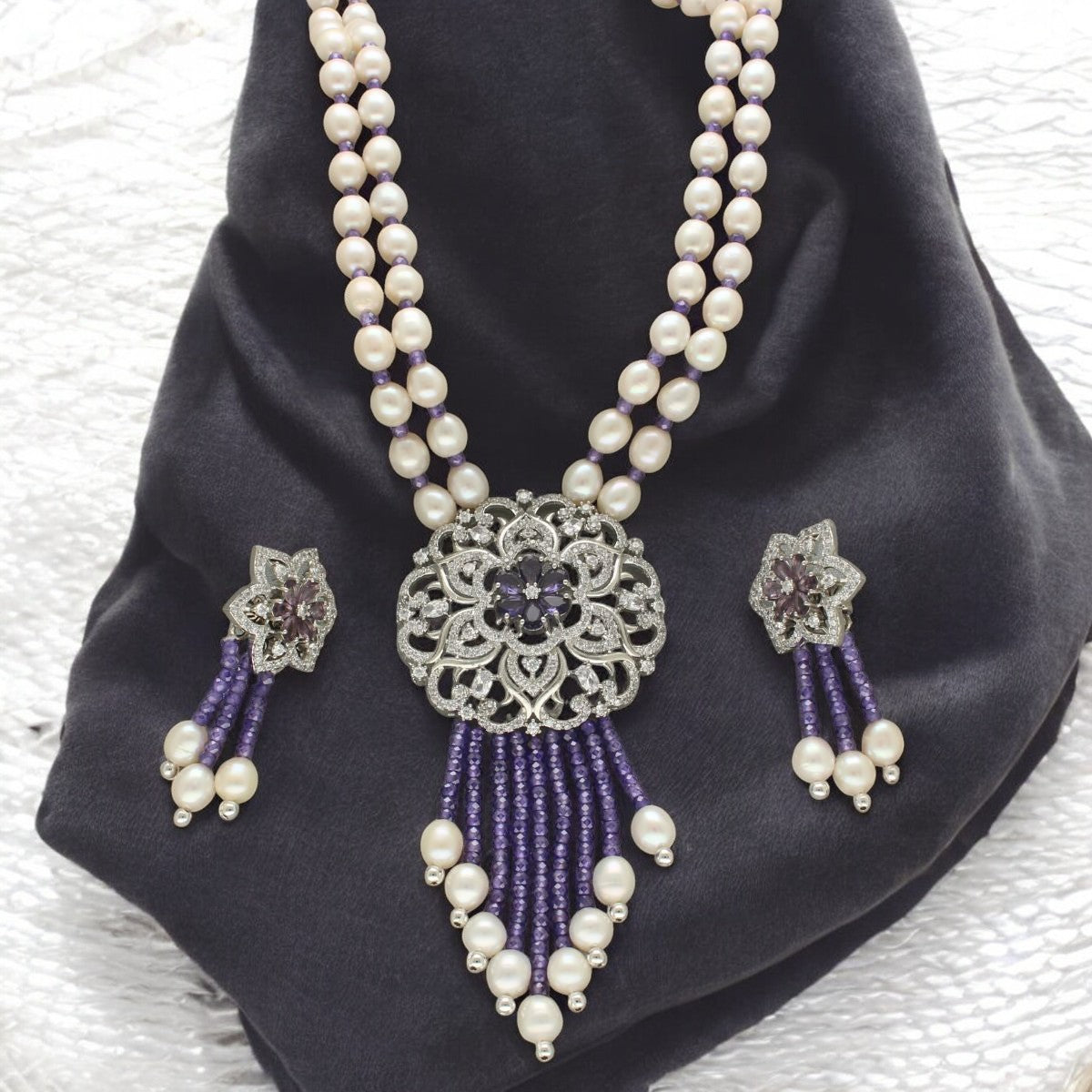 J Pearls Krivi Pearl Set - Distacart