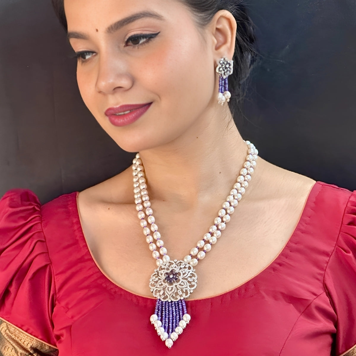 J Pearls Krivi Pearl Set - Distacart